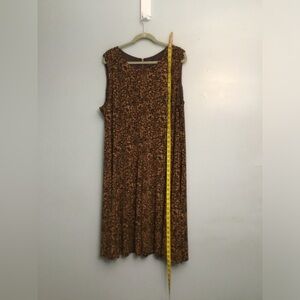 Jessica Howard Brown Animal Print Midi Dress